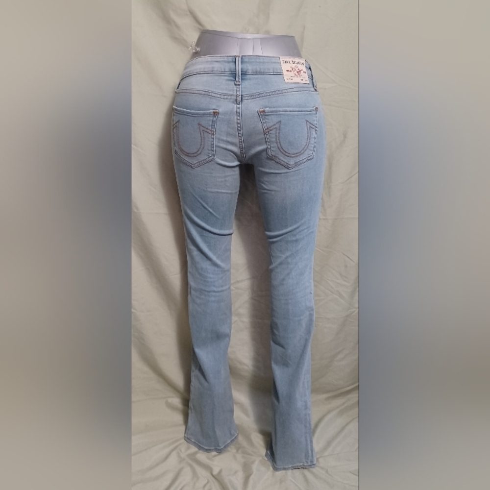 True Religion Billie Mid Rise Straight Jeans